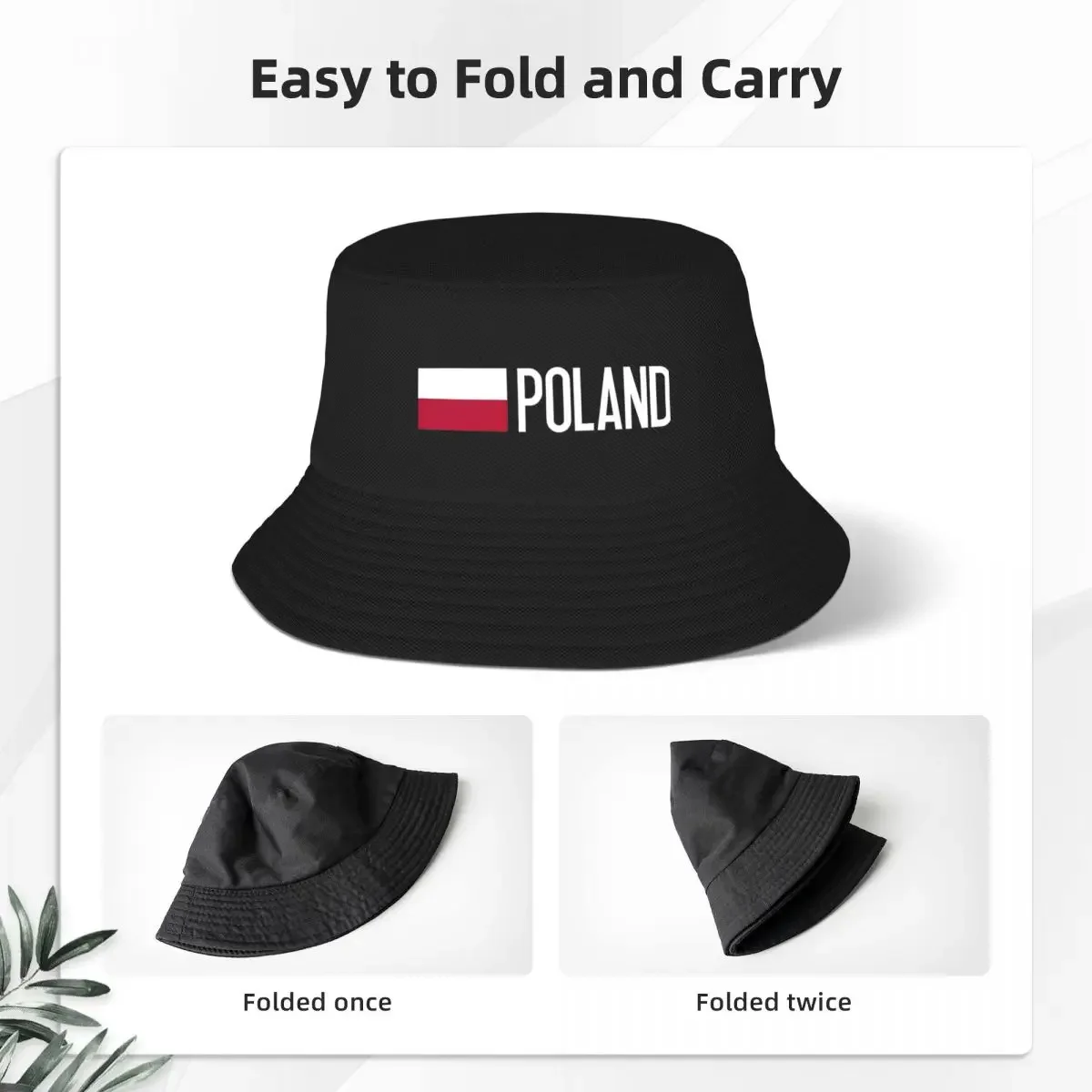 Fishing Hat - Retro Tasarım, Polonya Bayrağı ve Polonya