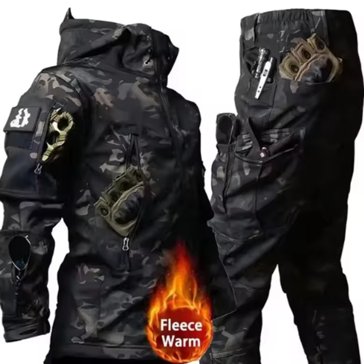 Fishing Jacket Waterproof - Erkek Sonbahar ve Kış Ceketi, Taktik