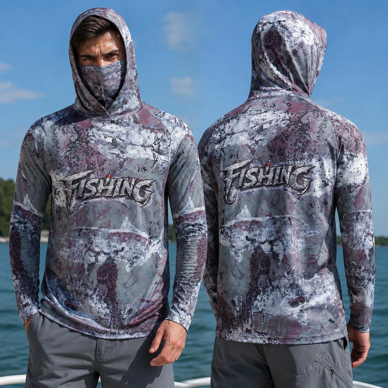 Fishing Hoodie - Balıkçılık Gömleği Kapüşonlu Erkek Balıkçılık Kıyafetleri