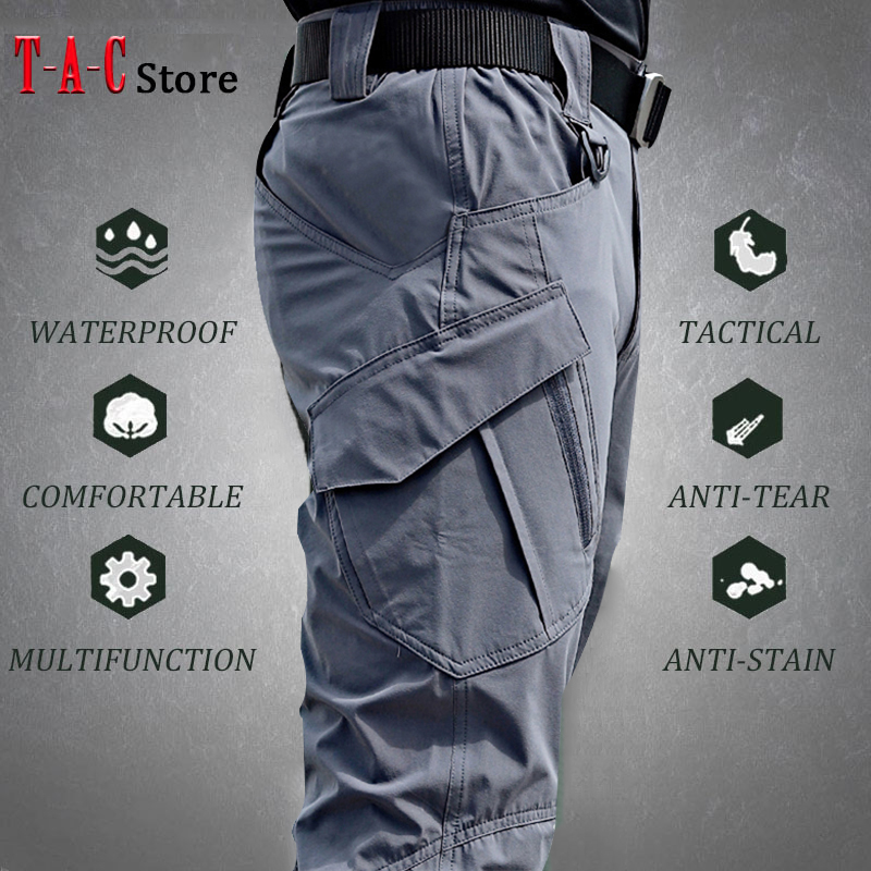 Fishing Pants Waterproof - Taktik Kargo Pantolon Erkekler Açık Su