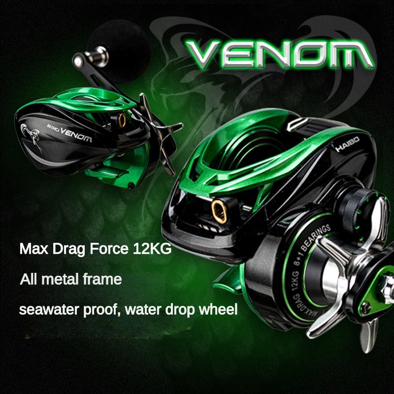 HAIBO VENOM anti-tuzlu su balı - Abu Garcia Reel Max incelemesi ve fiyatı
